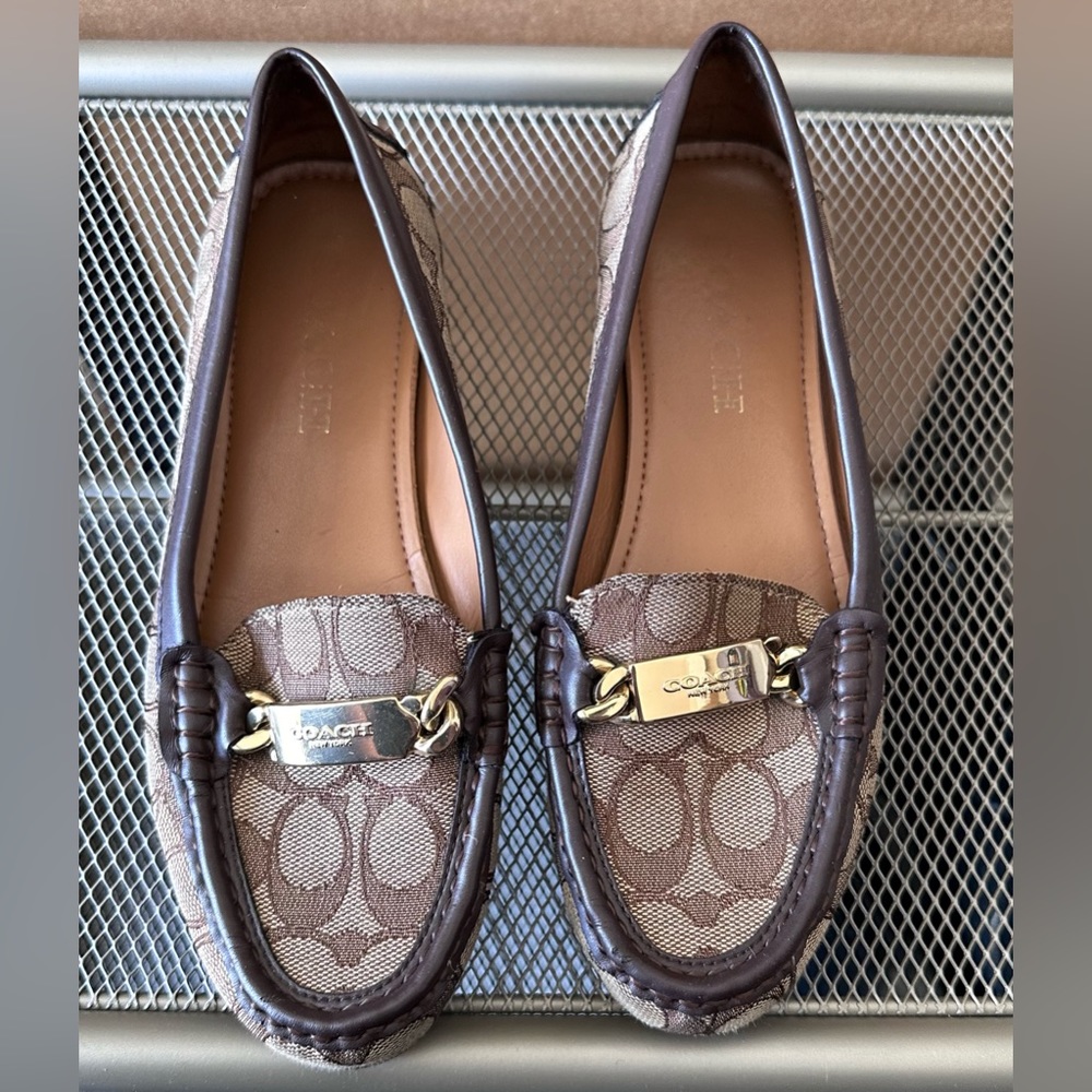 Coach Loafers: Mona Driver In Signature Jacquard - Picture 2 of 5